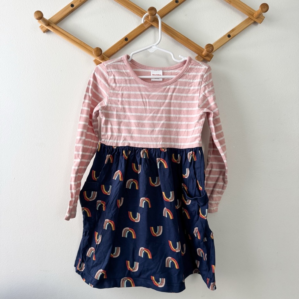 Hanna Andersson rainbow cotton dress 5